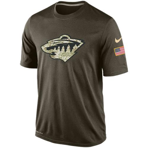 Men's Minnesota Wild Salute To Service Nike Dri-FIT T-Shirt